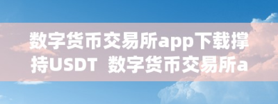 数字货币交易所app下载撑持USDT  数字货币交易所app下载