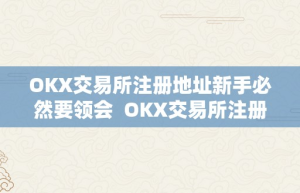 OKX交易所注册地址新手必然要领会  OKX交易所注册地址新手必然要领会