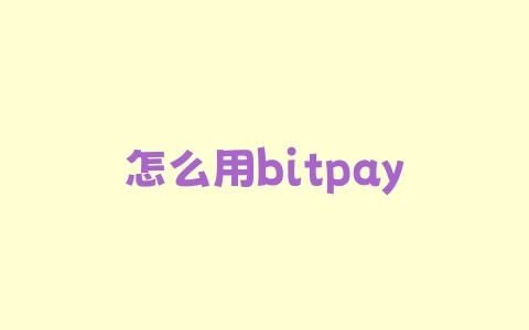 怎么用bitpay付款